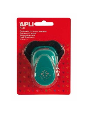 Perforadora papel esquina  flor APLI 13637