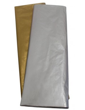 Pte. 10 hojas seda 50*76 metálico