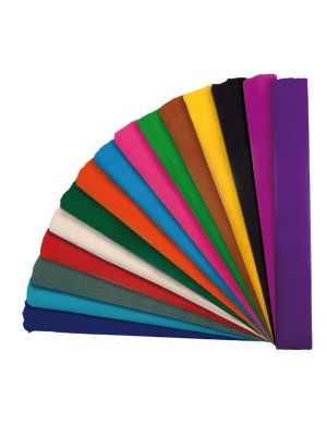 Rollo papel crespon standard 0.5 x 2.5 m