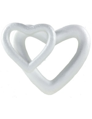 Doble corazón hueco poliespan 15/20 cm