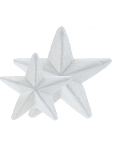 Pack 6 estrellas poliespan  10 cm