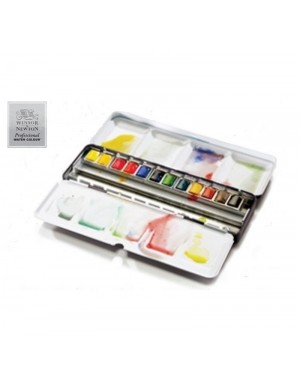 C/ 12 acuarelas winsor&newton artist 1/2 godets