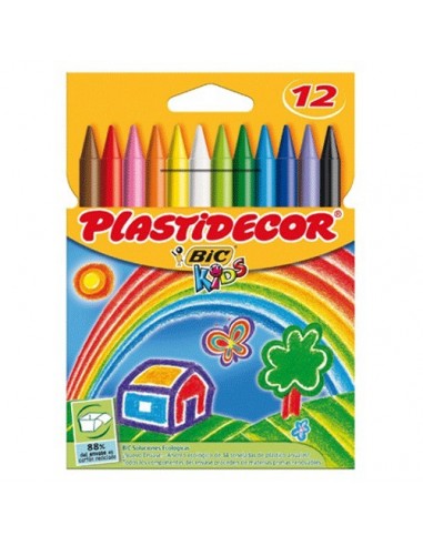 C/ 12 CERAS CERAS  PLASTIDECOR BIC