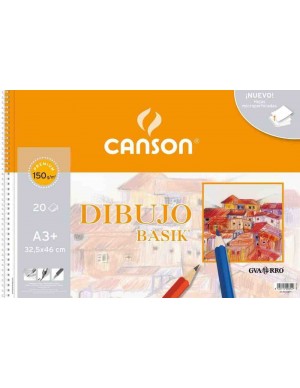 Block dibujo basik premium 150 gr. espiral A-4 + canson