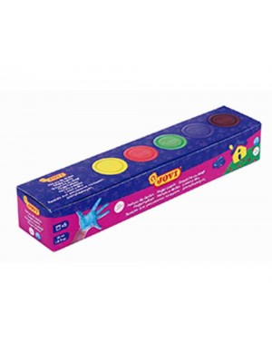 C/ 5 Botes pintura dedos 35 ml.