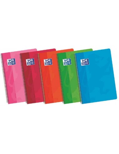 Cuaderno espiral OXFORD A-5 tapa cartón