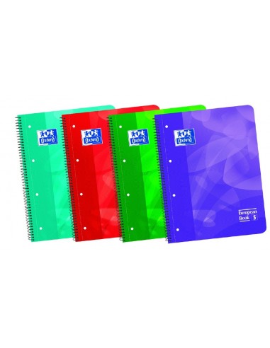 Cuaderno Oxford  A4 + cuadricula European 5 tapa plástico