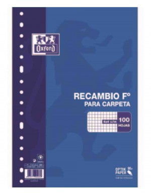Recambio Oxford hoja cuadricula multitaladro 16 taladros