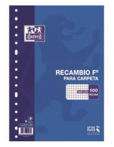 Recambio Oxford hoja cuadricula multitaladro 16 taladros