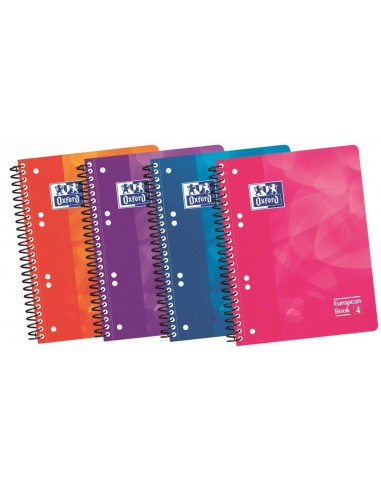 Cuaderno A-5 +  cuadricula Oxford EUROPEAN 4 tapa plástico