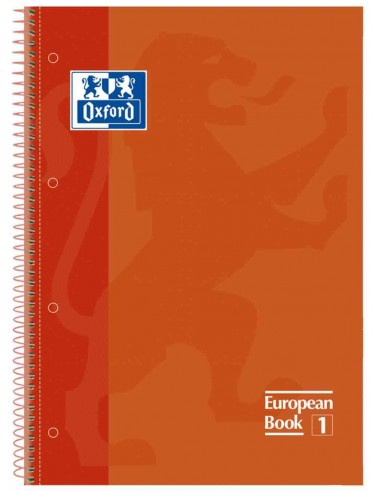 Cuaderno espiral microperforada oxford tapa extradura folio cuadricula
