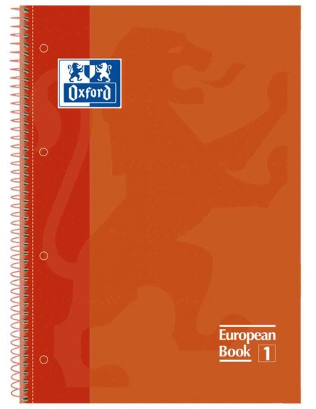 Cuaderno espiral microperforada oxford tapa extradura folio cuadricula