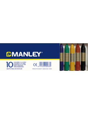 Caja cartón 10  ceras manley