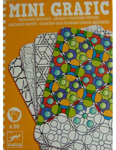 Mini-grafic cuaderno para colorear figuras abstractas