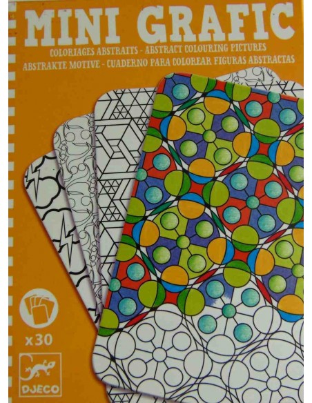 Mini-grafic cuaderno para colorear figuras abstractas