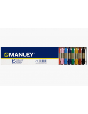 Caja cartón 15  ceras manley