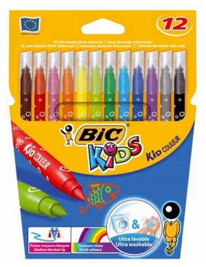 C/ 12 rotuladores colores Bic Kids