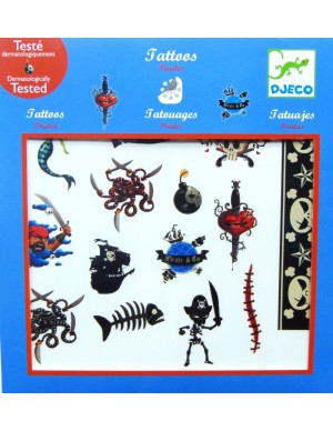 Tatuajes piratas Djeco