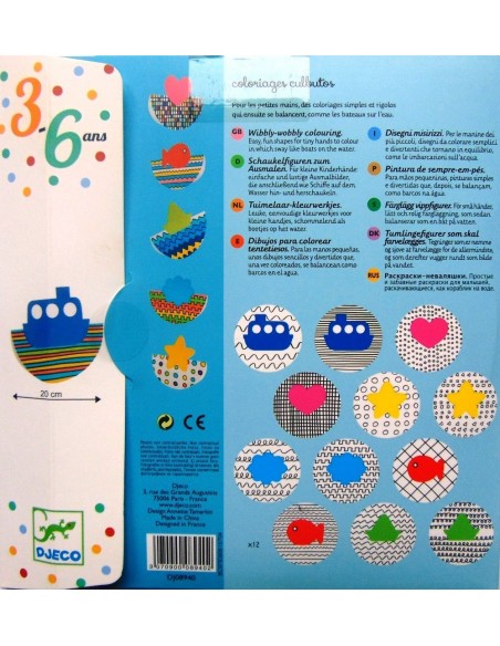 Dibujos para colorear tentetiesos. Djeco