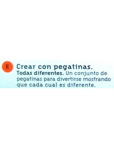 Crear con pegatinas. Todas diferentes. Djeco