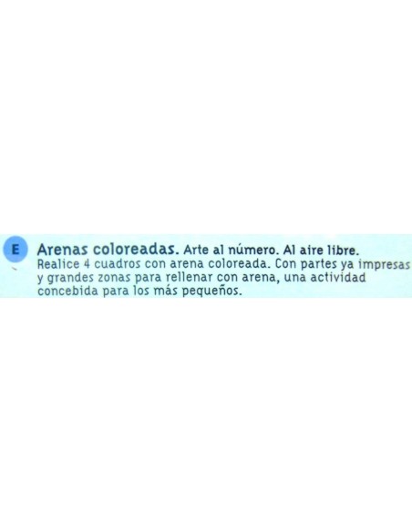 Arenas coloreadas. Djeco