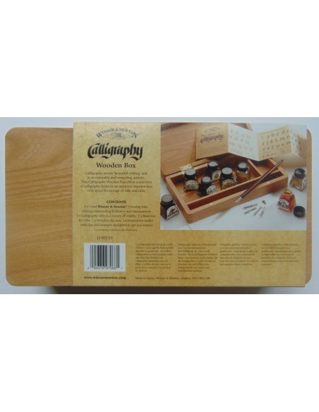 Caja de madera de Caligrafía Winsor & Newton