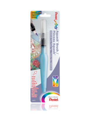 Pincel con depósito Pentel. Punta media