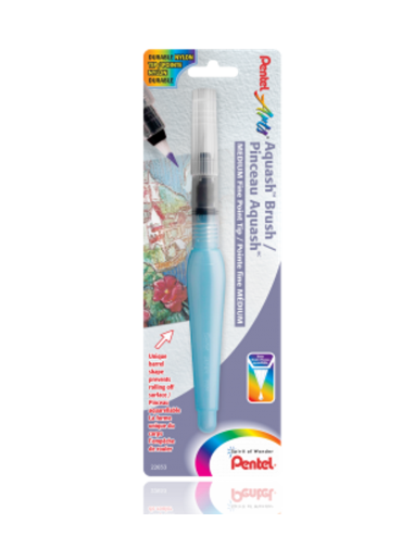 Pincel con depósito Pentel. Punta media