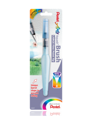 Pincel con depósito Pentel. Punta gruesa