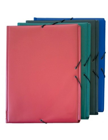 Carpeta PVC  gomas y solapas tamaño folio