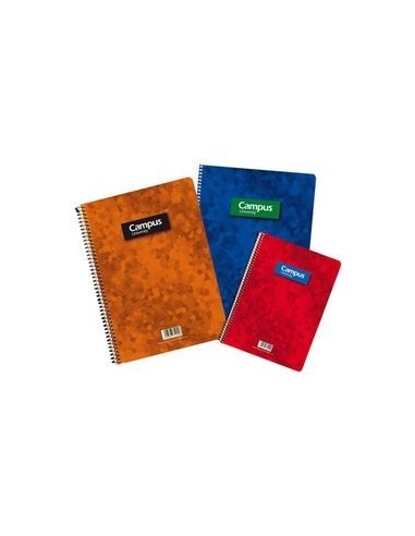 Libreta A-4 espiral cuadricula 4x4 Campus