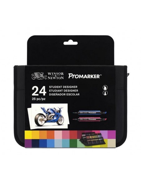 Estuche promarker winsor&newton 24 unidades
