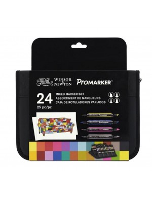 Estuche promarker winsor&newton 24 unidades