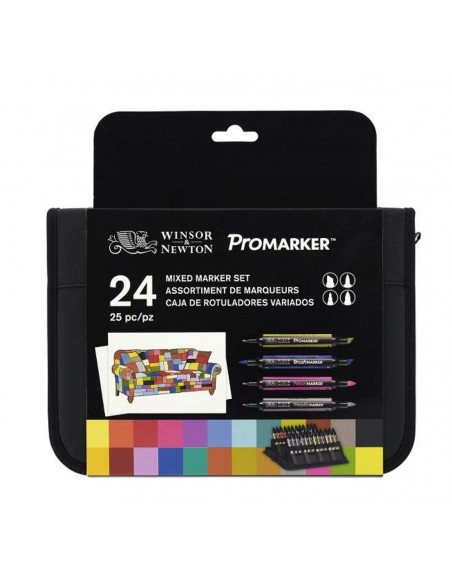 Estuche promarker winsor&newton 24 unidades