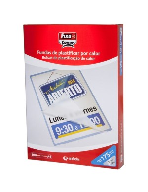 C/ 100 fundas plastificar A-4 80 micras