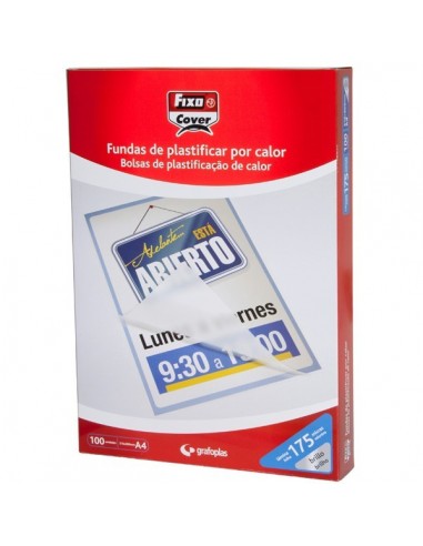 C/ 100 fundas plastificar A-4 80 micras