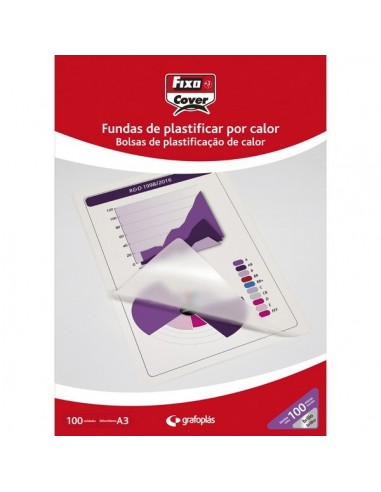 C/ 100 fundas plastificar A-3 80 micras