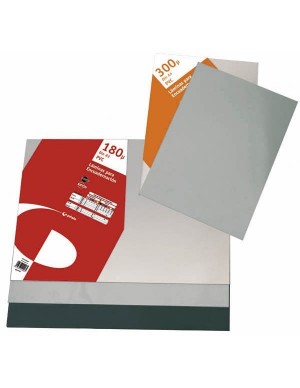 Pte. 100 láminas encuadernar PVC A-4 180 micras blancas