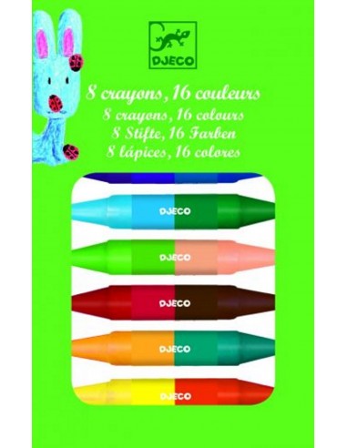 C / 8 Ceras dobles DJECO