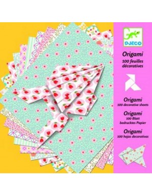 C/ 100 hojas decorativas origami  DJECO