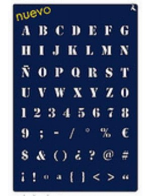 Plantilla Stencils alpabhet
