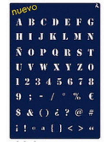 Plantilla Stencils alpabhet