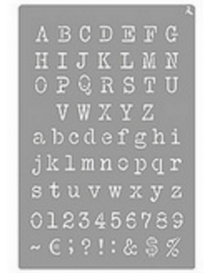 Plantilla Stencils typewriter
