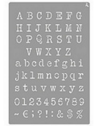 Plantilla Stencils typewriter