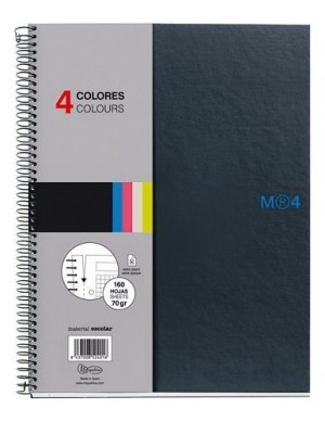 Libreta A-4 note-book 160h grafito