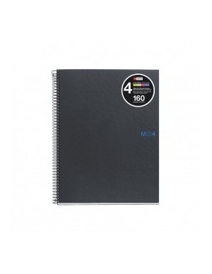 Libreta A-5 note-book 160h grafito