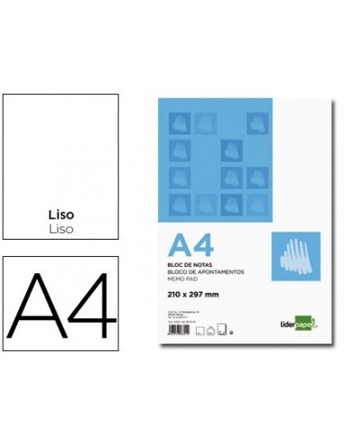 Bloc notas A-4 liso
