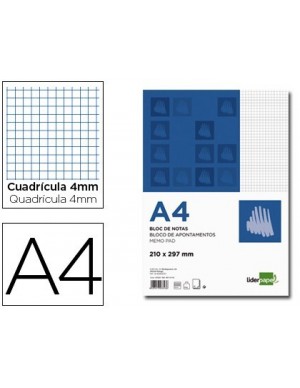 Bloc notas A-4 cuadricula