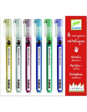 C/ 6 rotuladores metálicos Djeco