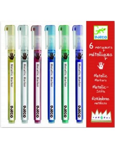 C/ 6 rotuladores metálicos Djeco